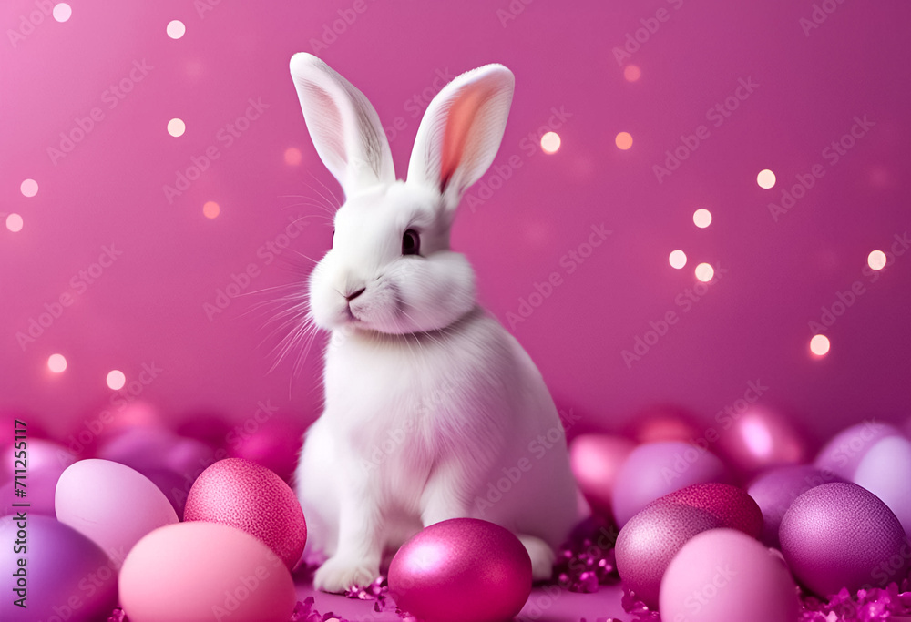AI Generative illustration of a traditional Easter holiday design scene AI Generative illustration of a traditional Easter holiday design scene