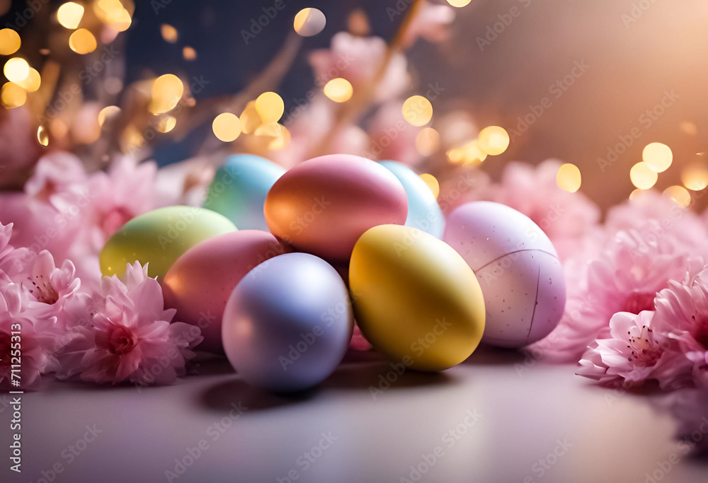 AI Generative illustration of a traditional Easter holiday design