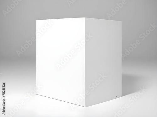blank white box on white