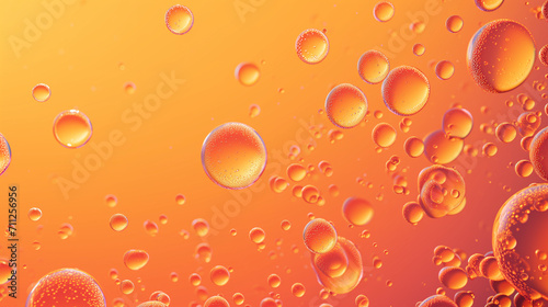 This image captures the dynamic essence of effervescent orange bubbles, full of vitality and motion, perfect for designs that convey energy and refreshment.