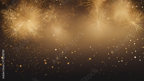 Beautiful fireworks background at night for holiday decoration