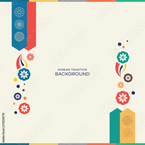 A Modern Korean Geometry Pattern Background