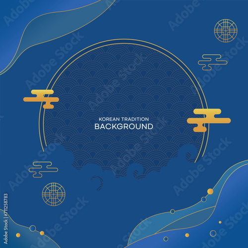 A Modern Korean Geometry Pattern Background