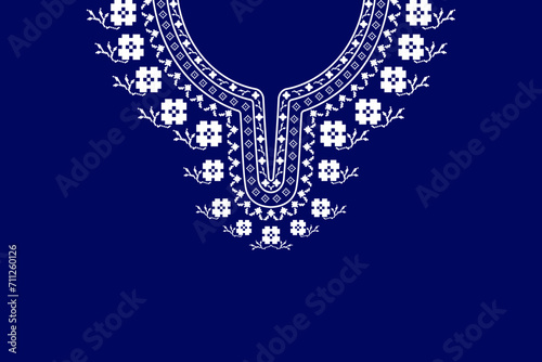 Beautiful geometric Indian necklace design, floral pattern, necklace embroidery kaftans design for fashion woman, bohemian necklace, neckline, clothing, vector illustration.