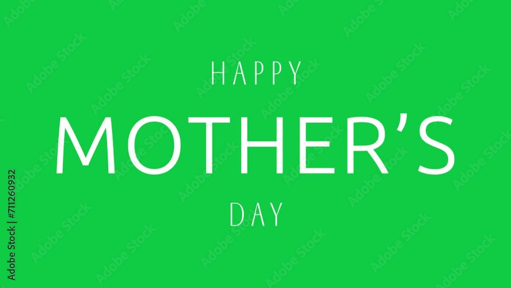 Happy Mothers Day animation with smooth blur text effect on green screen background. Perfect for Mother's Day celebrations around the world. Happy Mothers Day animation with smooth blur text effect on green screen background. Perfect for Mother's Day celebrations around the world.