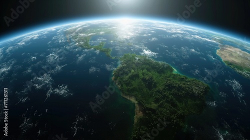 View on earth from space