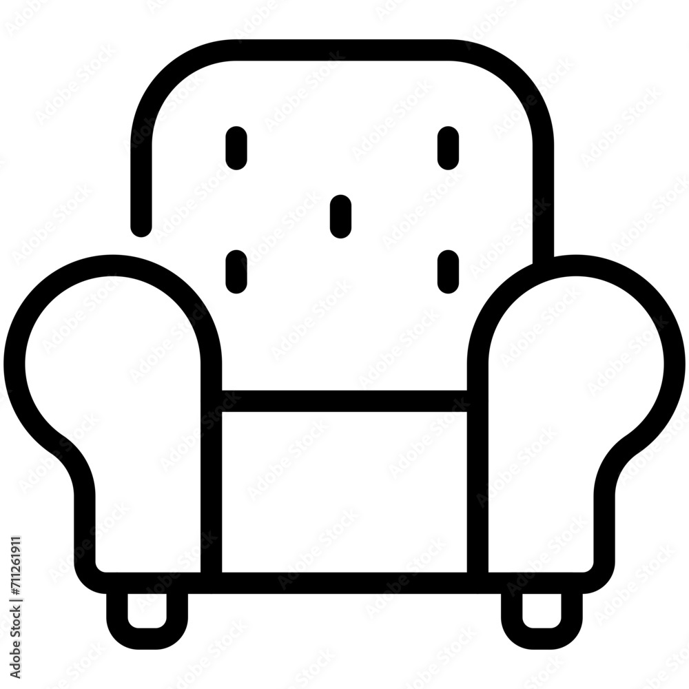 sofa line icon sofa line icon