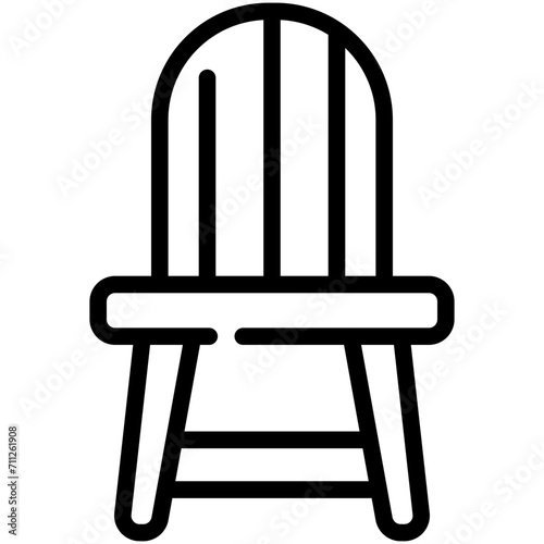 chair line icon