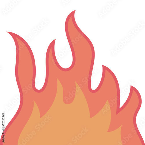 Fire Flame Flat Illustration