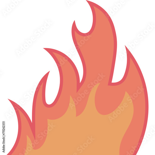 Fire Flame Flat Illustration