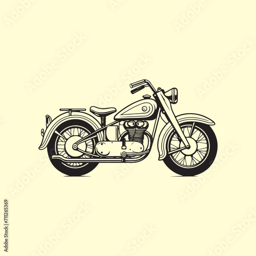 Vintage Motorcycle Vector Images