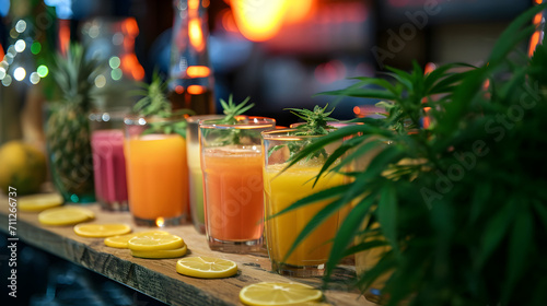 cannabis theme juice bar