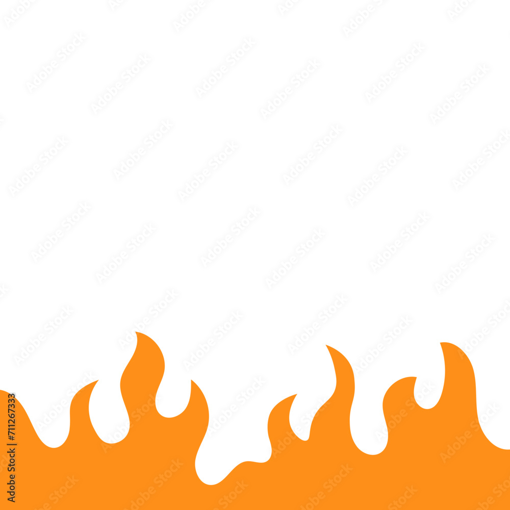 Fire Flame Flat Illustration Fire Flame Flat Illustration