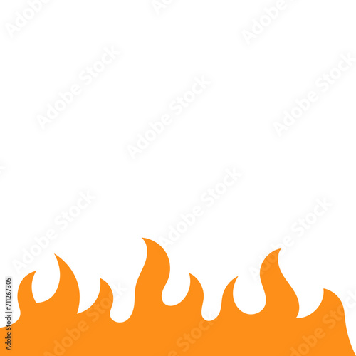 Fire Flame Flat Illustration