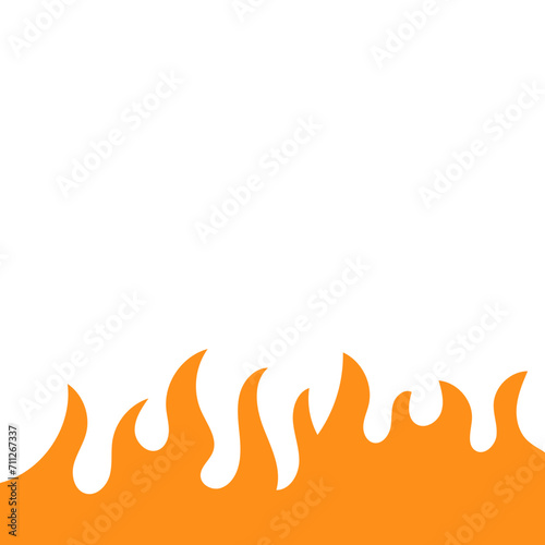 Fire Flame Flat Illustration