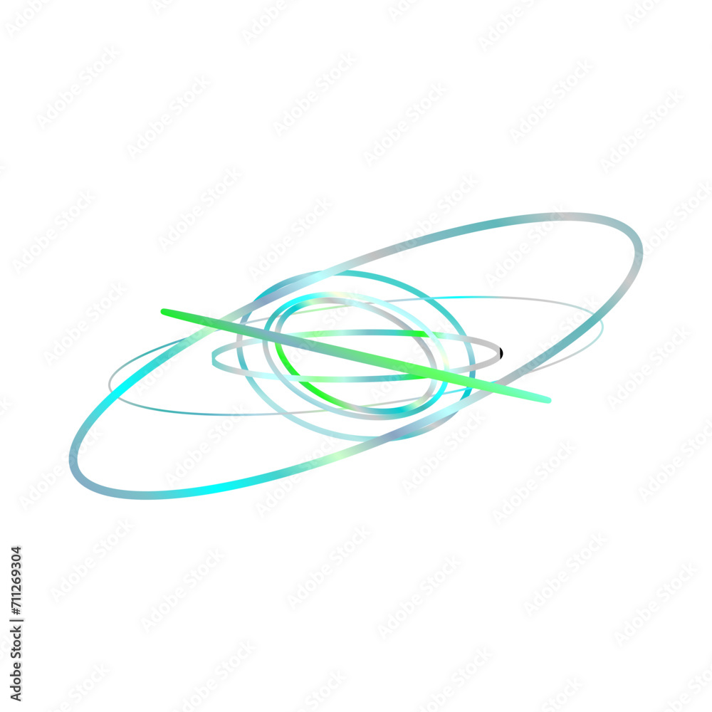 An abstract cut out transparent iridescent oval gradient shape futuristic pattern design element. An abstract cut out transparent iridescent oval gradient shape futuristic pattern design element.
