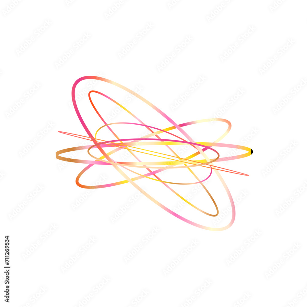 An abstract cut out transparent iridescent oval gradient shape futuristic pattern design element. An abstract cut out transparent iridescent oval gradient shape futuristic pattern design element.