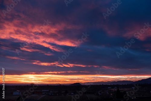 special sky during sunset