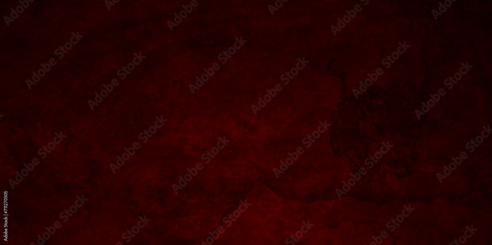 Red stone wall texture grunge rock surface. dark gray concrete background backdrop. wide panoramic banner. old wall stone for dark red distressed grunge background wallpaper rough concrete wall.