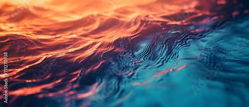 Nature's mesmerizing canvas captured in a single droplet of liquid, showcasing the fluidity and abstract beauty of water
