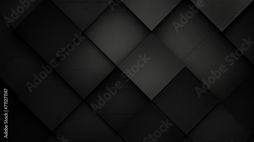 black diamond pattern  abstract wallpaper on dark background, Digital black textured graphics poster background photo