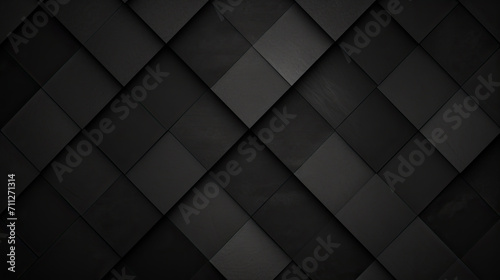 black diamond pattern abstract wallpaper on dark background, Digital black textured graphics poster background