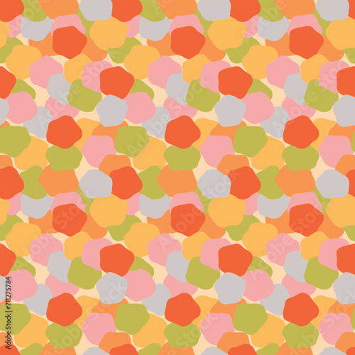 Wallpaper Mural Japanese Colorful Overlap Stone Vector Seamless Pattern Torontodigital.ca