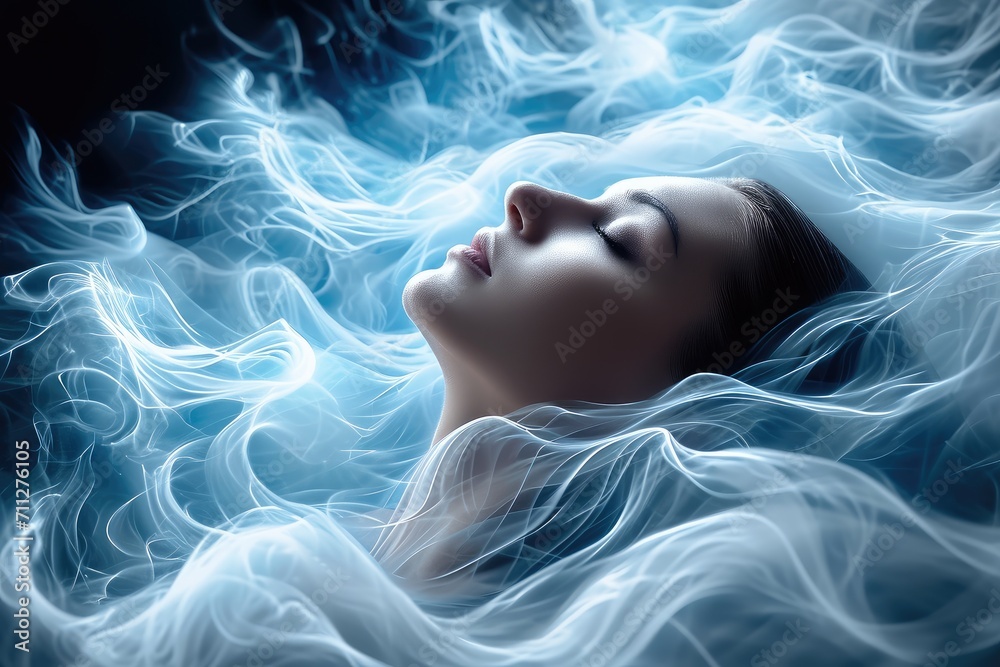 Alpha waves heal damage in the body. Generative AI. Alpha waves heal damage in the body. Generative AI.