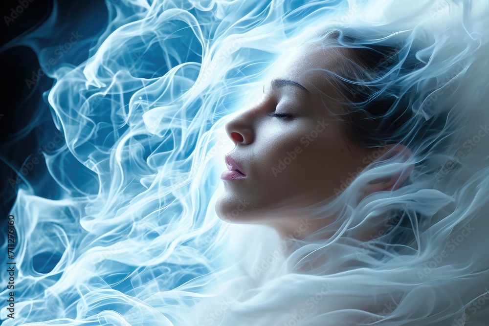 Alpha waves heal damage in the body. Generative AI. Alpha waves heal damage in the body. Generative AI.