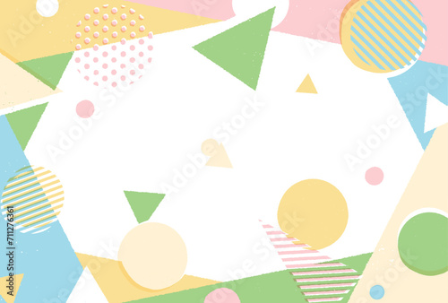 背景素材_ラフなメンフィス柄