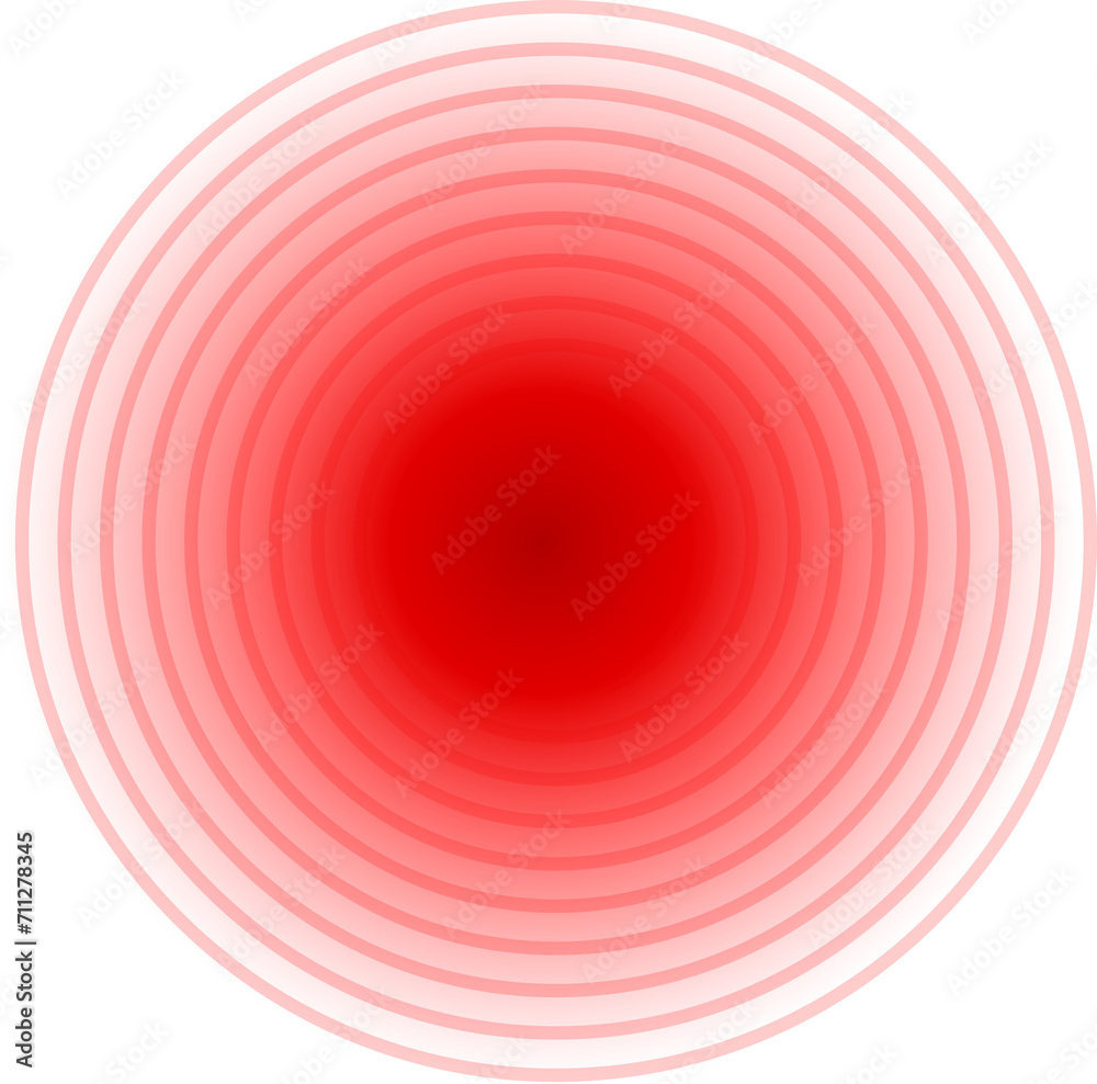 Pain localization mark, hurt body part red marker Pain localization mark, hurt body part red marker