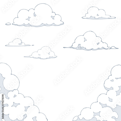 カットイラストセット_雲