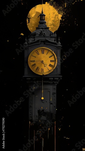 clock in the night