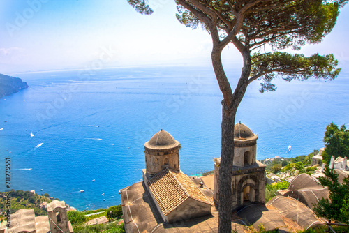 Landscape of Ravello  on Amalfi coast photo