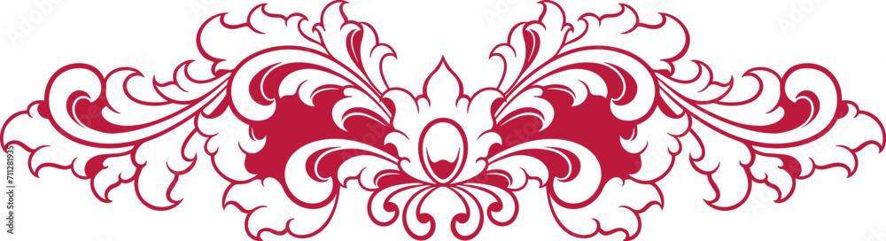 Fototapeta premium Vintage border ornament. vector illustration