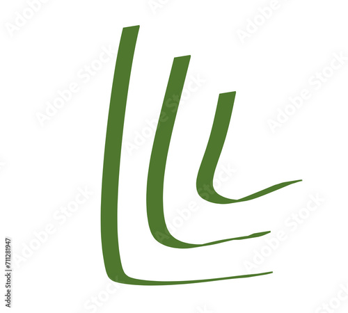 abstract green arrow