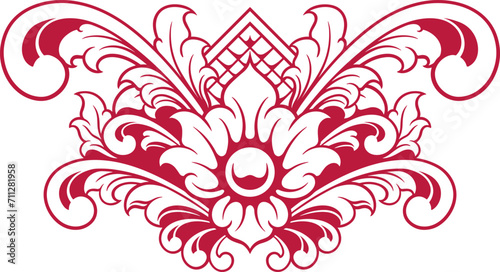 Vintage border ornament. vector illustration