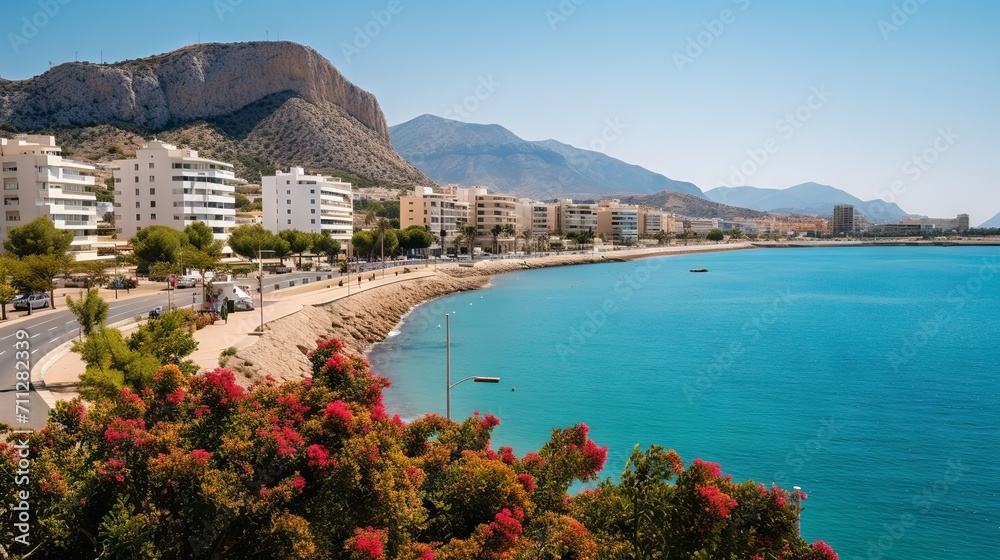 Albir town: a scenic resort city on the mediterranean coast of spain