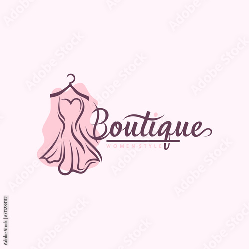 Luxury boutique logo vector templates 