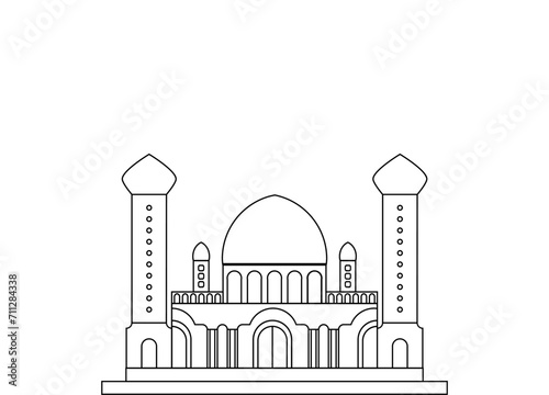 taj mahal vector illustration