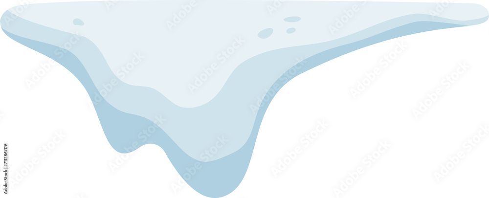 Snowdrift or snow ice cap, winter decoration Snowdrift or snow ice cap, winter decoration
