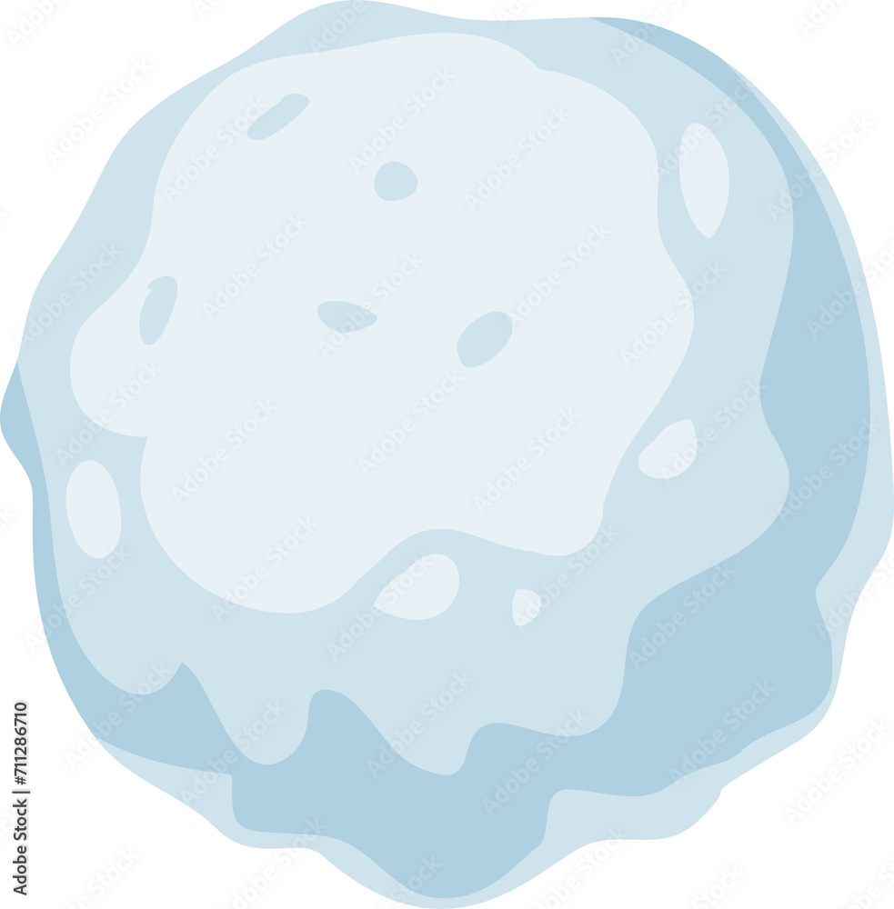 Winter holiday decoration, snowball with ice Winter holiday decoration, snowball with ice