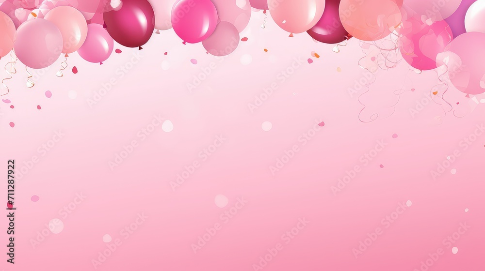 birthday card pink background illustration wedding floral, vintage feminine, elegant romantic birthday card pink background