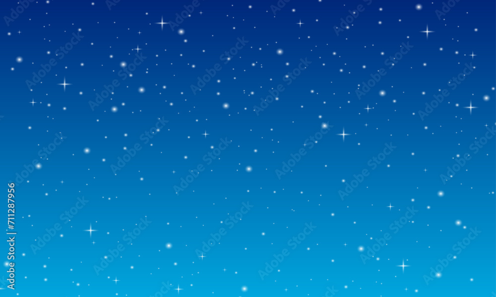 Vector background with gradient starry night