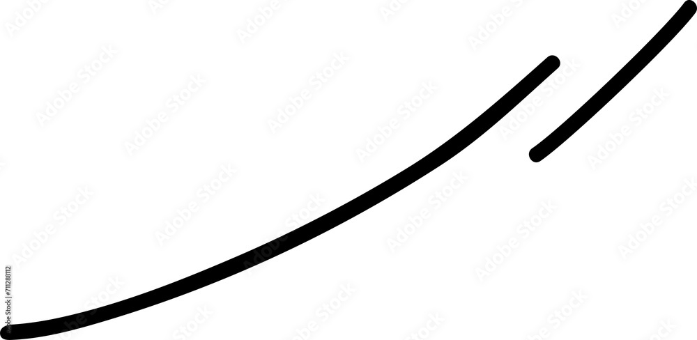 Movement bold line with curve motion Movement bold line with curve motion