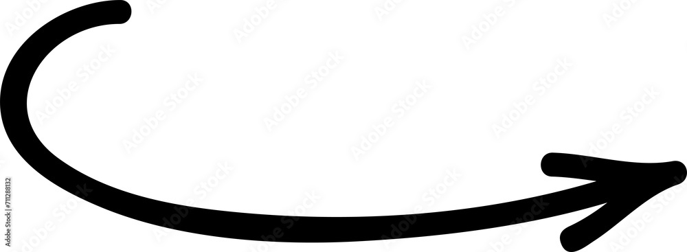 Fototapeta premium Arrow pointing to right or forward, motion