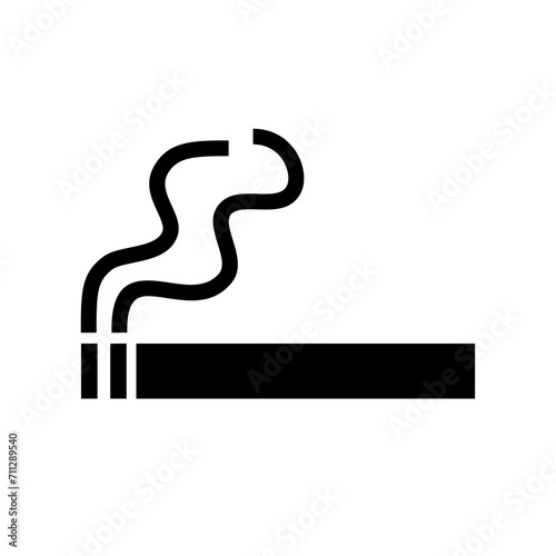 Vector smoking area icon vector logo template illustration design