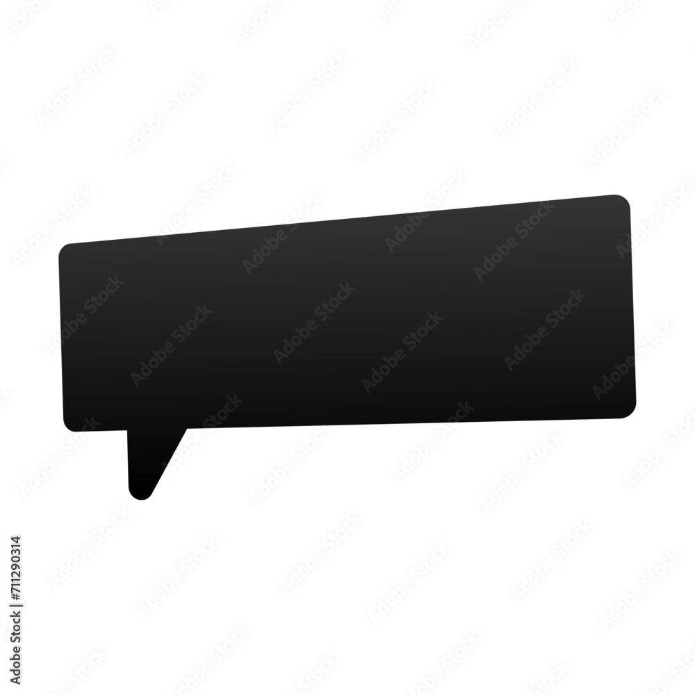 Vector black bubble speech on white background Vector black bubble speech on white background