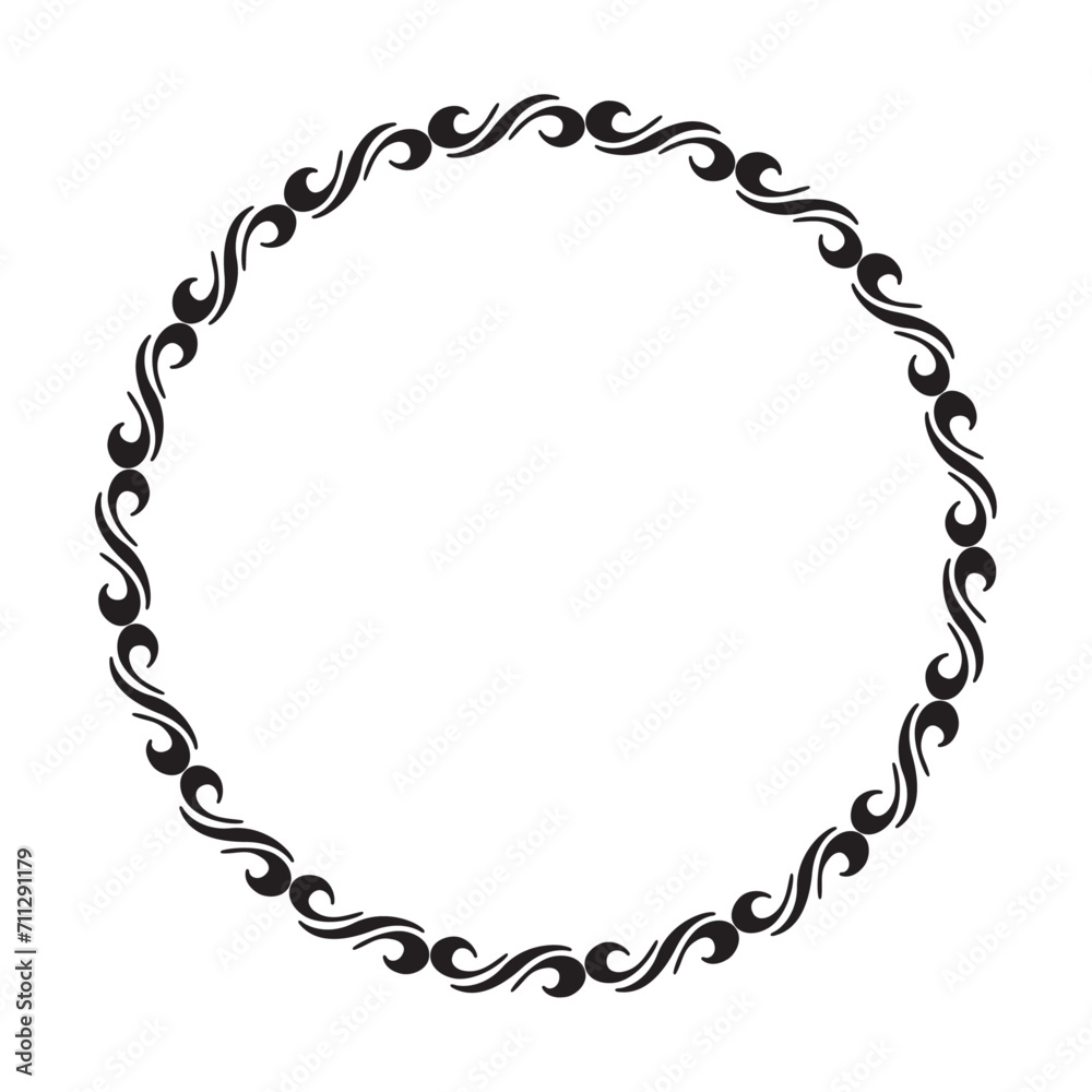Vector ornamental frame on white background Vector ornamental frame on white background