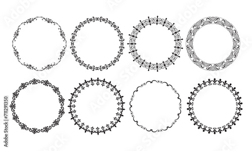 Vector hand drawn doodle frames collection